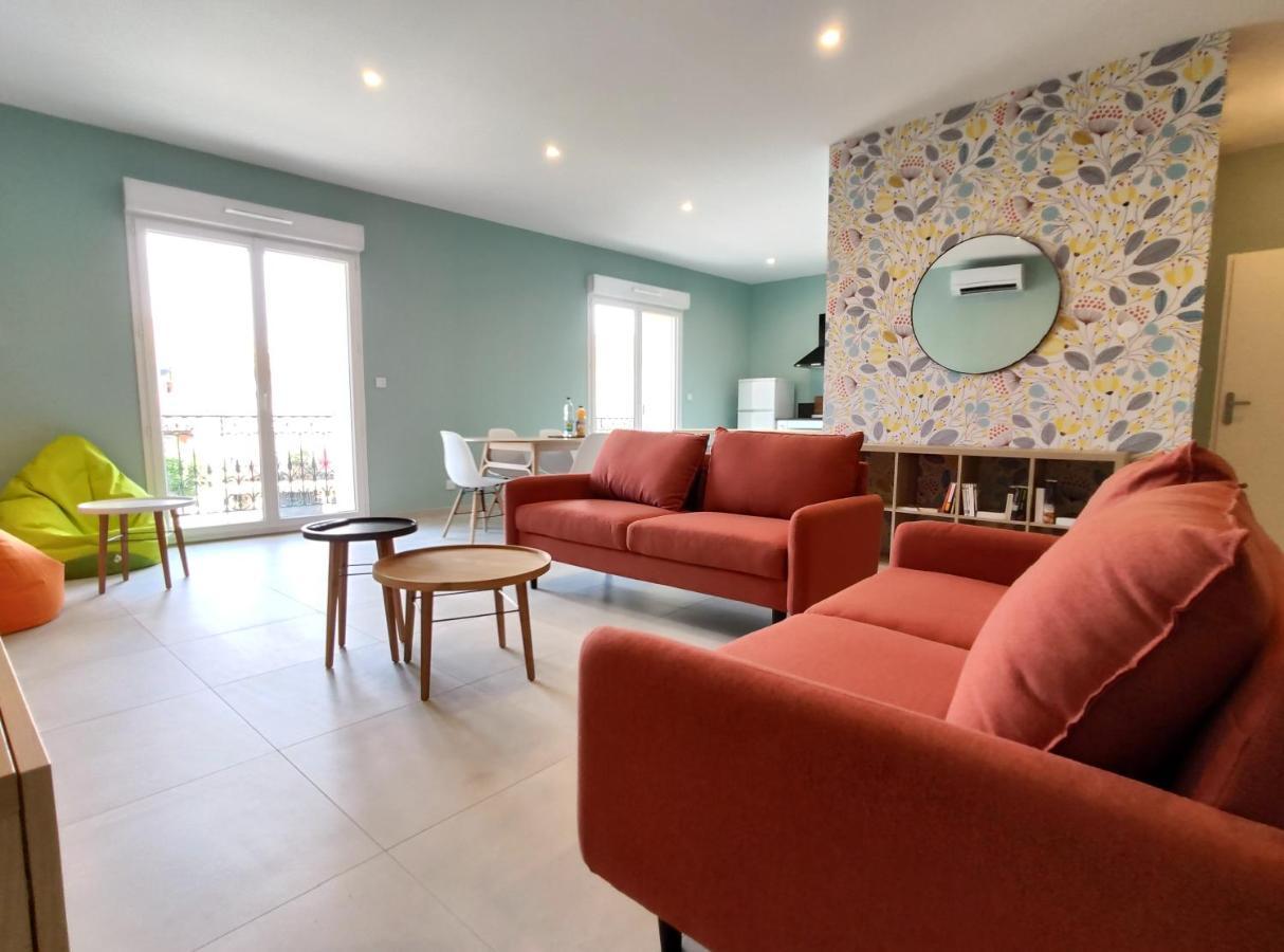 Colormix 3 Etoiles - 95M2 Plein Centre - Ensoleille Climatise Apartman Mèze Kültér fotó